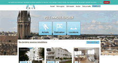 Desktop Screenshot of pole-immobilier-caen.com