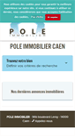 Mobile Screenshot of pole-immobilier-caen.com