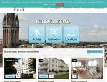 Tablet Screenshot of pole-immobilier-caen.com